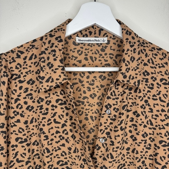 Abercrombie & Fitch Leopard Dress Size L - Picture 4 of 8